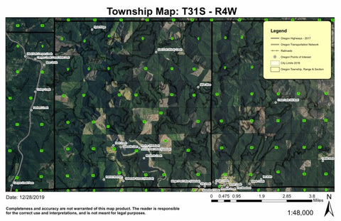 Super See Services Galesville Reservoir T31S R4W Township Map digital map
