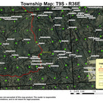 Super See Services Gold Center Meadow T9S R36E Township Map digital map