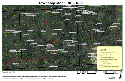 Super See Services Gold Center Meadow T9S R36E Township Map digital map