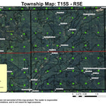 Super See Services H.J. Andrews Experimental Forest T15S R5E Township Map digital map