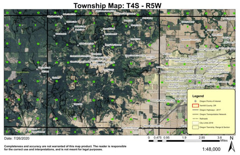 Super See Services Happy Valley T4S R5W Township Map digital map
