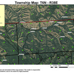 Super See Services Henry Canyon T6N R38E Township Map digital map
