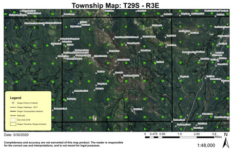 Super See Services Hershberger Mountain T29S R3E Township Map digital map