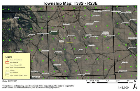 Super See Services Irish Hill T38S R23E South Township Map digital map