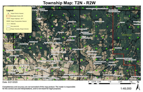 Super See Services Jackson Creek T2N R2W Township Map digital map