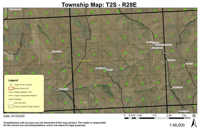 Super See Services Jones Hill T2S R28E Township Map digital map