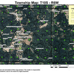 Super See Services Kings Valley T10S R6W Township Map digital map