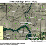 Super See Services Lake Billy Chinook T11S R12E Township Map digital map