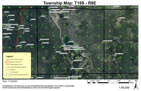 Super See Services Lava Lake T19S R8E Township Map digital map