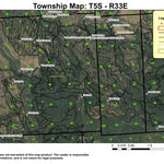 Super See Services Lehman Hot Springs T5S R33E Township Map digital map