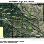 Super See Services Little Badger Creek T3S R12E Township Map digital map