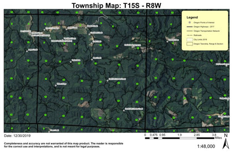 Super See Services Lobster Creek T15S R8W Township Map digital map