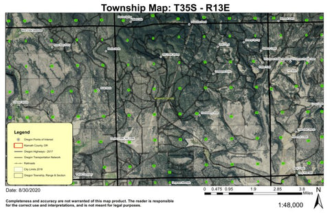 Super See Services Lonesome Pond T35S R13E Township Map digital map