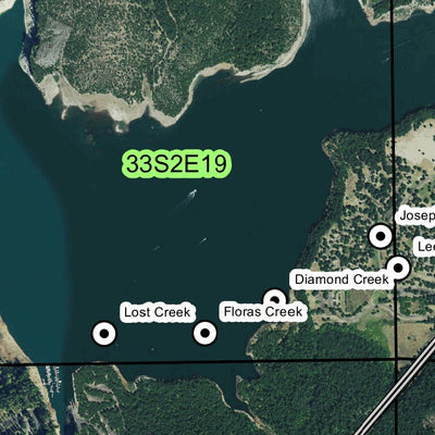 Super See Services Lost Creek Reservoir, OR digital map