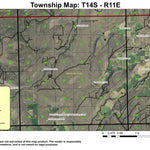 Super See Services McKenzie Canyon T14S R11E Township Map digital map