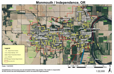 Super See Services Monmouth Independence, Oregon digital map
