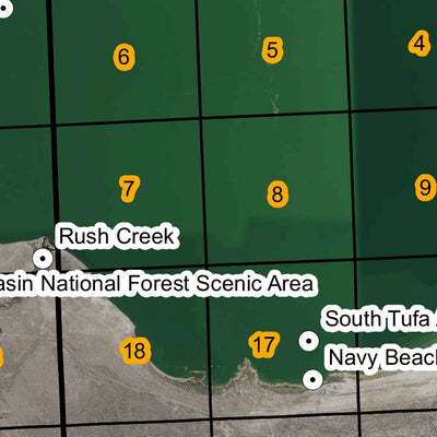 Super See Services Mono Lake, CA digital map