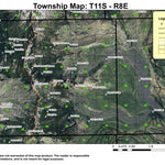 Super See Services Mount Jefferson Trails T11S R8E Township Map digital map