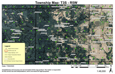 Super See Services Mountain House T3S R5W Township Map digital map