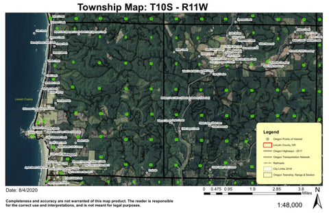 Super See Services Newport T10S R11W Township Map digital map