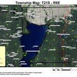 Super See Services North Waldo Lake T21S R6E Township Map digital map