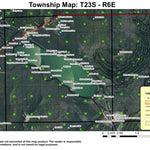 Super See Services Odell Lake T23S R6E Township Map digital map