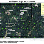 Super See Services Old Blue Mountain T13S R7W Township Map digital map