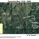 Super See Services Oregon Mountain T41S R9W Township Map digital map