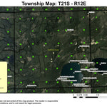 Super See Services Paulina Lake T21S R12E Township Map digital map