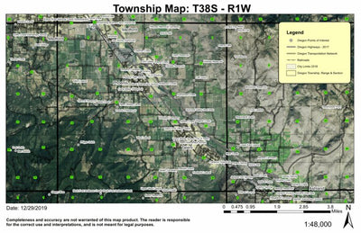 Super See Services Phoenix Talent T38S R1W Township Map digital map