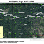 Super See Services Rigdon Guard Station T24S R4E Township Map digital map