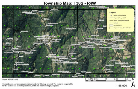 Super See Services Rogue River T36S R4W Township Map digital map