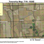 Super See Services Sand Hollow T1N R26E Township Map digital map
