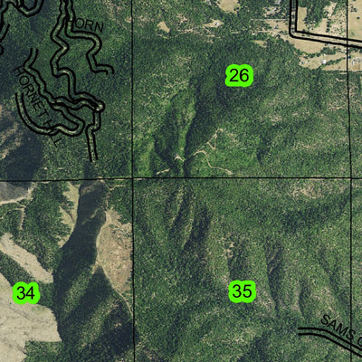 Super See Services Sardine Mountain T35S R3W Township Map digital map