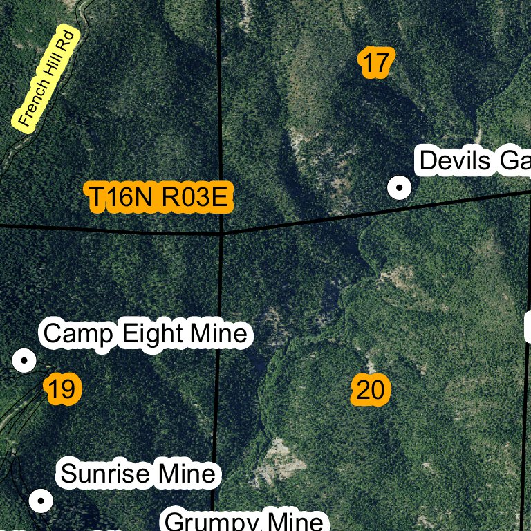 Ship Mountain T16N R3E Map by Super See Services | Avenza Maps