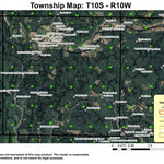 Super See Services Siletz Bay T10S R10W Township Map digital map
