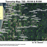 Super See Services Siletz Bay T8S R10W & R11W Township Map digital map