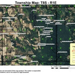 Super See Services Silver Falls State Park T8S R1E Township Map digital map