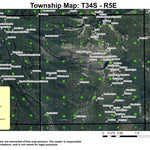 Super See Services Sky Lakes Wilderness T34S R5E Township Map digital map
