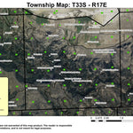 Super See Services Slide Mountain T33S R17E Township Map digital map
