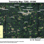 Super See Services Split Mountain T28S R10W Township Map digital map
