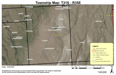Super See Services Stonehouse Creek T31S R35E Township Map digital map