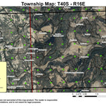 Super See Services Strawberry Reservoir T40S R16E Township Map digital map