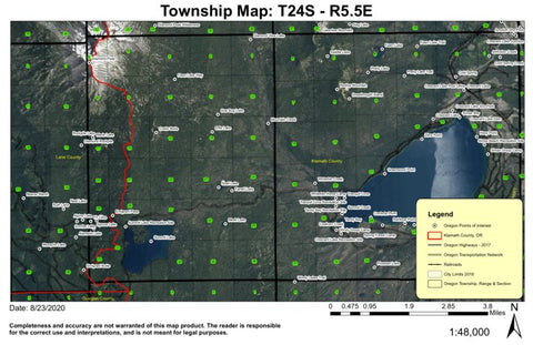 Super See Services Summit Lake T24S R5.5E Township Map digital map