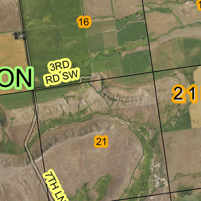 Super See Services T21N R4W Turnbull Drop digital map