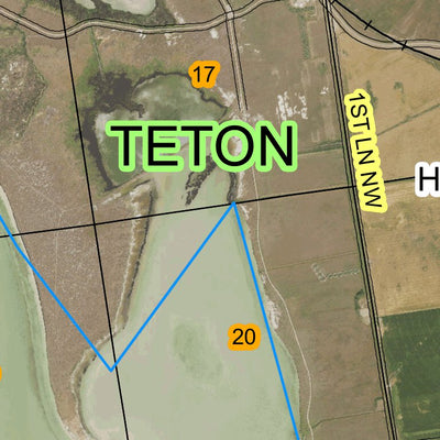 Super See Services T22N R2W Greenfield digital map