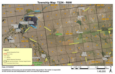 Super See Services T22N R5W Jonquil Dam digital map