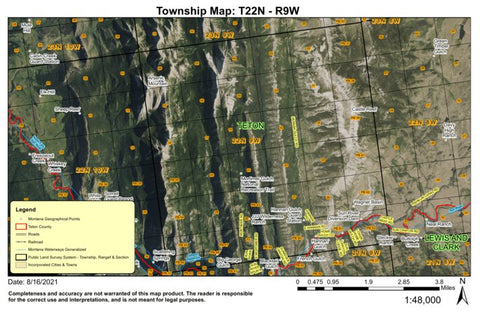 Super See Services T22N R7W Pishkun Reservoir digital map