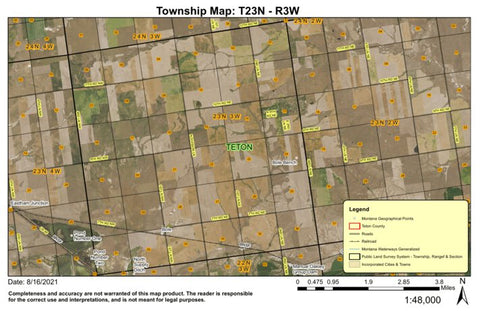 Super See Services T23N R1E Lake Creek Flat digital map