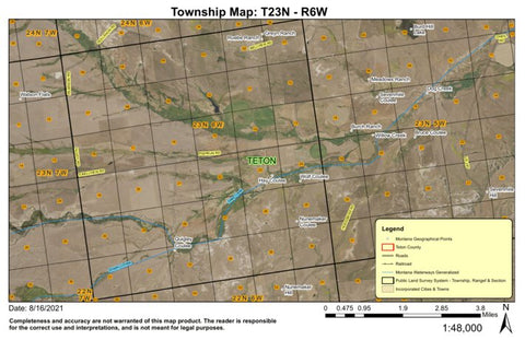 Super See Services T23N R6W Wolf Coulee digital map